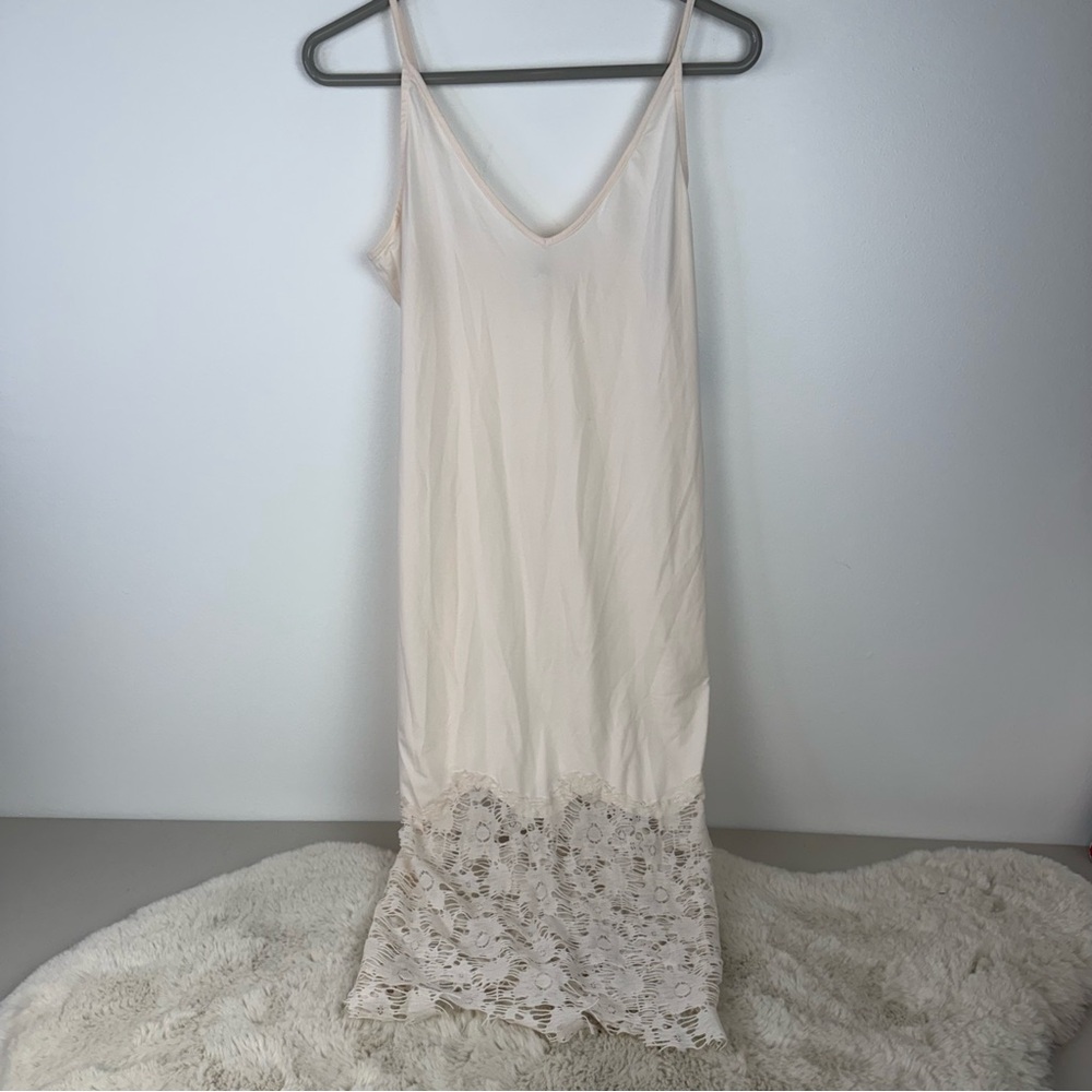 NWT‎ Intimately By Free People Cream Lace Slip Nighty Lingerie Pajamas